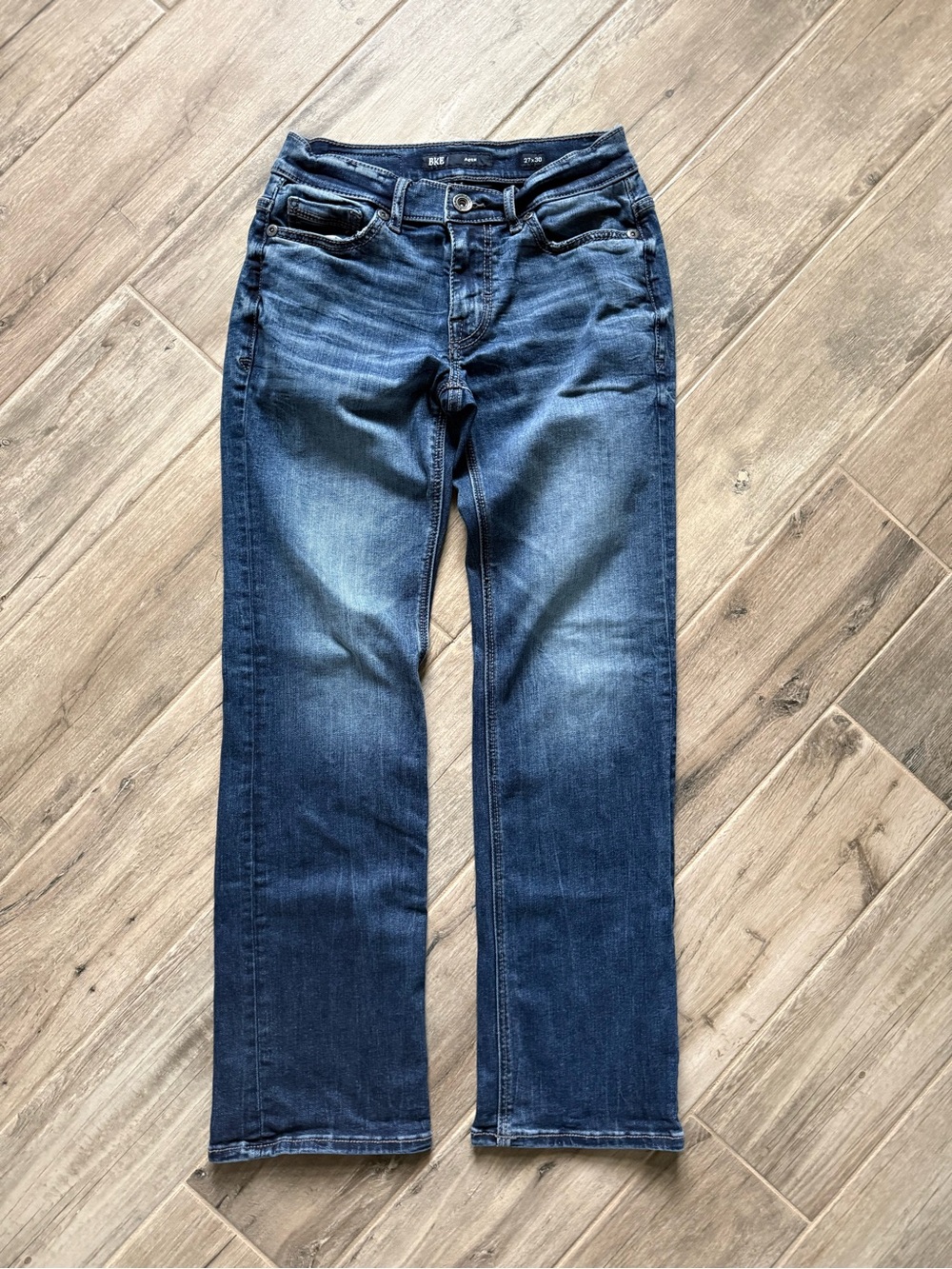 BKE Aiden Men's Bootcut Blue Denim Jeans Size 27x30